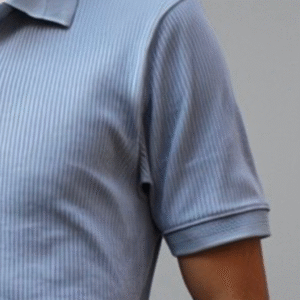 Sky Blue Niddle Textured Polo shirt